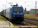 Am 16.07.2014 kam die 185 511-3 von der METRANS aus Richtung Wittenberge nach Stendal und fuhr weiter in Richtung Magdeburg .