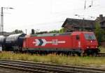 Am 21.07.2014 kam 185 606-1 von der HGK aus Richtung  Wittenberge nach Stendal und fuhr weiter in Richtung Berlin .