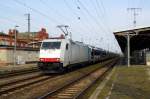 Am 24.04.2015 kam die 185 636-8 von der  Railpool  aus Richtung Magdeburg nach Stendal und fuhr weiter in Richtung Hannover .