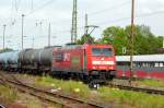 Am 18.05.2015 kam die 185 405-8 von der IGE aus Richtung Magdeburg nach Stendal und fuhr weiter in Richtung Salzwedel .