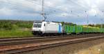 Am 27.05.2015 kam die 185 681-4 von der SETG (Railpool) aus Richtung Wittenberge nach Borstel   .