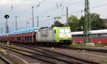 Am 25.08.2015 kam die 185 543-6 von der CAPTRAIN aus Richtung Berlin nach Stendal und fuhr weiter in Richtung Hannover.