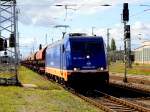 Am 07.09.2015 kam die 185 409-0 von der Raildox aus Richtung Wittenberge nach Stendal und fuhr weiter in Richtung Magdeburg .