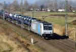 Am 17.03.2016 kam die  185 680-6 von der Rurtalbahn Cargo (Railpool) aus Richtung Hannover und fuhr weiter in Richtung Stendal .