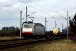 Am 31.03.2016 kam die 185 580-8 von der ITL aus der Richtung Stendal nach Demker und fuhr weiter in Richtung Magdeburg .
