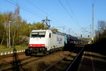 Am 21.04.2016 kam die 185 639-2 von der Rurtalbahn Cargo (Railpool) aus der Richtung Helmstedt nach Wefensleben und fuhr weiter in Richtung Magdeburg .