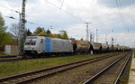 Am 29.04.2016 kam die 185 671-5 von der HSL Logistik  (Railpool) aus Richtung Salzwedel nach Stendal und fuhr weiter in Richtung Magdeburg .