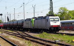 Am 08.05.2016 kamen die 152 196-2 und 185 580-8 und die 185 578-2 von der ITL aus Richtung Salzwedel nach Stendal und fuhr weiter in Richtung Magdeburg .