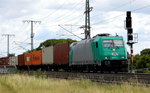 Am 07.07.2016 kam die 185 611-1 von der ITL aus Richtung Stendal und fuhr nach Salzwedel .