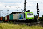 Am 19.07.2016 kam die 185 578-2 von CAPTRAIN aus Richtung Stendal und fuhr nach Salzwedel .
