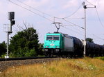 Am 29.07.2016 kam die   185 611-1 von der ITL aus Richtung  Salzwedel und fuhr nach Stendal .