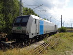 Am 21.08.2016 die 185 681-4 von der SETG (Railpool)   in Borstel .
