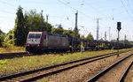 Am 26.08.2016 kam die 185 592-3 von der Crossrail AG aus Richtung Hannover nach Stendal und fuhr weiter in Richtung Berlin .
