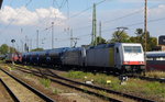Am 01.09.2016 kamen die 185 717 und die 185 637-6 von der  CTL Logistics GmbH . (Railpool)  aus Richtung Magdeburg nach Stendal und fuhr weiter in Richtung Salzwedel .
