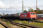Am 08.10.2016 kam die 185 632-7  von der HGK (RHC) aus Richtung Berlin nach Stendal und fuhr weiter in Richtung Salzwedel .