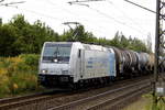Am 30.09.2017 kam die 185 716-8 von der  RTB Cargo - Rurtalbahn Cargo GmbH, (Railpool) aus Richtung Magdeburg und fuhr nach Stendal .
