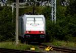 Am 15.08.2014 war  die E 186 137 von Railpool   in Borstel bei Stendal abgestellt.