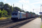 Am 16.06.2016 kam die E 186 147-5 von der HSL Logistik (Railpool) aus Richtung Magdeburg nach Niederndodeleben und fuhr weiter in Richtung Braunschweig .