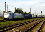 Am 16.09.2016 kam die 186 421-4 von der Rurtalbahn Cargo (Railpool)  aus Richtung Hannover nach Stendal und fuhr weiter in Richtung Magdeburg.