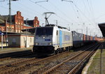 Am 23.09.2016 kam die 186 437-0 von METRANS (Railpool) aus Richtung Magdeburg nach Stendal und fuhr weiter in Richtung Salzwedel .