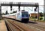 Am 22.08.2014 kam die 101 070-1 von der DB aus Richtung Braunschweig nach Niederndodeleben und fuhr weiter in Richtung Magdeburg .