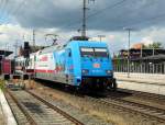Am 30.05.2015 kam die 101 071-9 von der DB aus Richtung Hannover nach Stendal und fuhr weiter in Richtung Berlin .