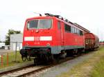 Am 30.08.2014 stand die 111 111 von der DB im Werk Dessau .