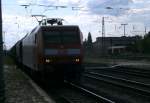 Am 30.05.2014 kam die 145 017-0 von der DB aus Richtung Wittenberge nach Stendal und fuhr weiter in Richtung Magdeburg.