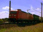 Am 31.05.2014 kam die 145 022-0 von der DB aus der Richtung Salzwedel  und  fuhr nach        Stendal .