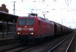 Am 20.06.2014 kam 145 025-3 von der Railion aus Richtung Magdeburg nach Stendal und fuhr weiter in Richtung Wittenberge.