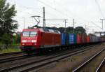 Am 17.07.2014 kam die 145 004-8 von der DB aus Richtung  Braunschweig nach Niederndodeleben und fuhr weiter in Richtung Magdeburg .