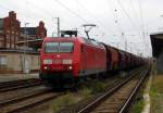 Am 26.07.2014 kam die 145 010-5 von der DB aus Richtung Magdeburg nach Stendal und fuhr weiter in Richtung Wittenberge.
