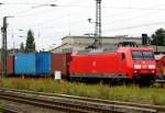 Am 5.08.2014 kam die 145 012-1 von der DB aus Richtung Salzwedel nach Stendal und fuhr weiter in Richtung Berlin.