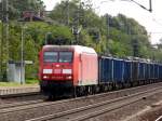 Am 24.09.2014 kam die 145 042-8 von der DB aus Richtung Magdeburg nach Niederndodeleben und fuhr weiter in Richtung Braunschweig .