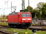 Am 25.09.2014 kam die 145 051-9 von der DB  aus Richtung Magdeburg nich Stendal.