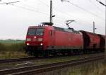 Am 13.10.2014 kam die 145 033-7  von der DB aus Richtung Stendal und fuhr weiter in Richtung Magdeburg .