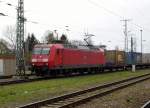 Am 14.04.2015 kam die   145 005-5 von der DB aus Richtung Hannover nach Stendal und fuhr weiter in Richtung Magdeburg.