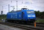 Am 5.06.2014  war  die 145 030-7 von der Press in Stendal  abgestellt   und fuhr den nach Magdeburg.