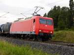 Am 5.07.2014 kam die 145-CL015  von der HGK    aus der Richtung Wittenberge und fuhr nach Stendal .