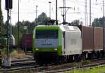 Am 21.07.2014 kam die 145 095-6 von CAPTRAIN aus Richtung  Wittenberge nach Stendal und fuhr weiter in Richtung Magdeburg.