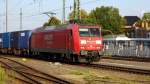 Am 29.08.2014 kam die 145 071-7 von der Railion aus Richtung Magdeburg nach Stendal und fuhr weiter in Richtung Salzwedel .