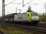 Am 31.10.2015 kam die 145 094-9 von der CAPTRAIN aus Richtung Braunschweig nach Niederndodeleben und fuhr weiter in Richtung Magdeburg .