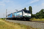 Am 22.07.2016 fuhren die 145 023-6 und die 155 045-9 und die 140 042-4 von der Press aus Richtung Borstel nach Stendal .