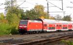 Am 24.10.2015 kam die 146 024 von der DB   aus Richtung Magdeburg nach Niederndodeleben und fuhr weiter in Richtung Braunschweig .