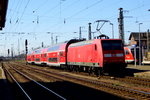 Am 01.04.2016 kam die 146 031 von der DB  aus Richtung Magdeburg nach Stendal und fuhr weiter in Richtung Salzwedel .