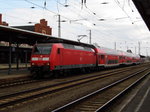 Am 08.04.2016 kam die 146 018 von der DB aus Richtung Magdeburg nach Stendal und fuhr weiter in Richtung Uelzen .