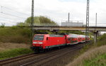 Am 18.04.2016 kam die 146 030 von der DB aus Richtung Magdeburg und fuhr nach Stendal .