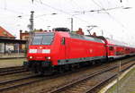 Am 28.12.2016 kam die 146 012 von der  DB Regio    aus Richtung Magdeburg nach Stendal und fuhr nach Salzwedel .
