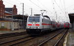 Am 03.02.2017 kam die 146 575-6 von    DB Fernverkehr aus Richtung Magdeburg nach Stendal und fuhr weiter in Richtung Braunschweig .
