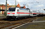 Am 10.03.2017 kam die 146 555-8 von DB Fernverkehr aus Richtung Magdeburg nach Stendal und fuhr weiter in Richtung Braunschweig .